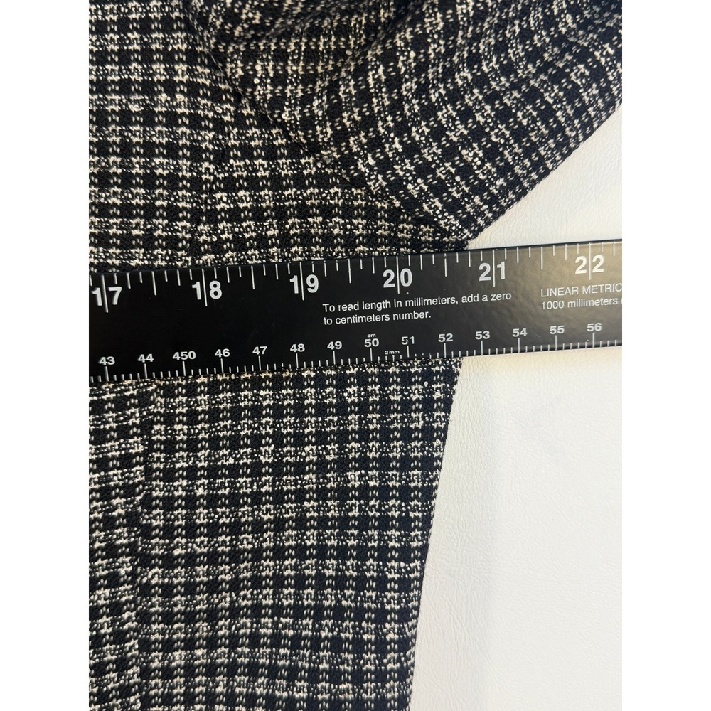 Pendleton Vintage Knockabouts Jacket Womens 10 Black White Wool Zip Micro-check - Picture 4 of 11